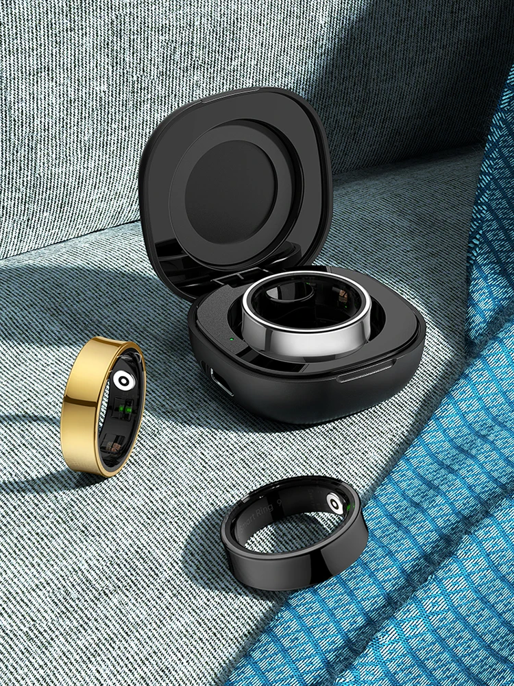 R09 Smart Ring Waterproof Health Fitness Rings Heart Rate Blood Oxygen Sleep Monitoring Fitness Tracker for Xiaomi Samsung Phone