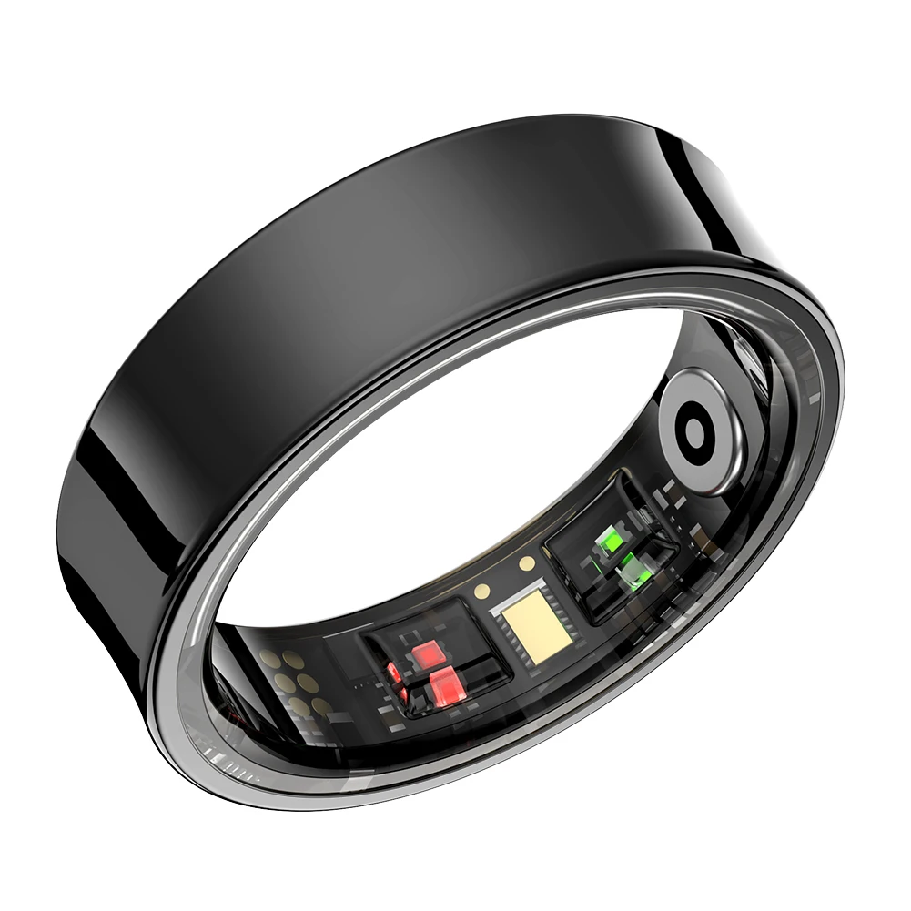 R09 Smart Ring Waterproof Health Fitness Rings Heart Rate Blood Oxygen Sleep Monitoring Fitness Tracker for Xiaomi Samsung Phone