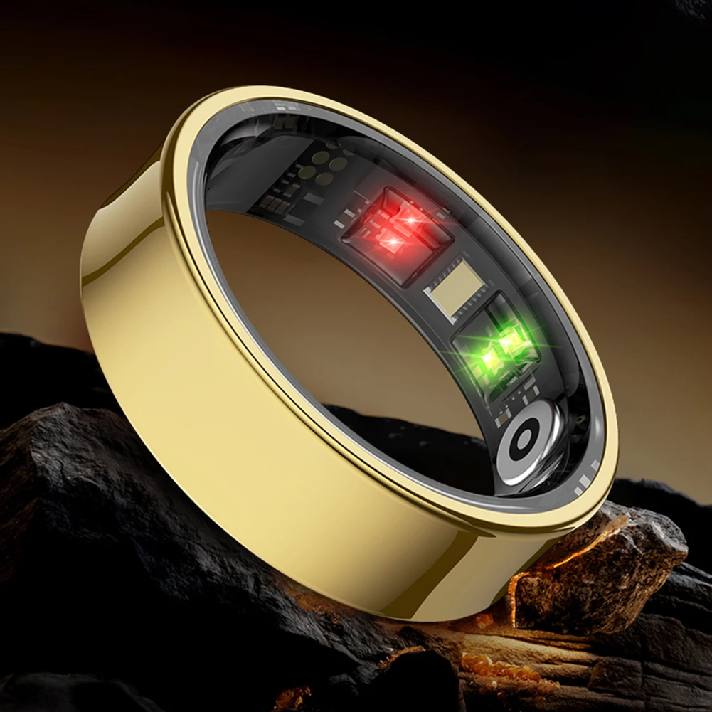 R09 Smart Ring Waterproof Health Fitness Rings Heart Rate Blood Oxygen Sleep Monitoring Fitness Tracker for Xiaomi Samsung Phone