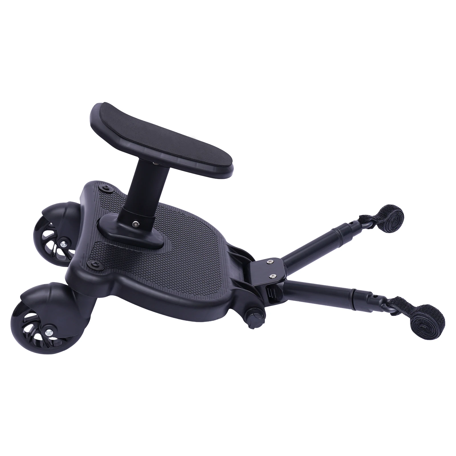 Universal Stroller Board 2 in 1 Removable Seat 55LBS Load PP PU EVA Adjustable Standing Sitting Kids 3-7