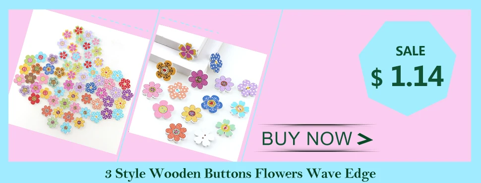 50PC 2 Holes 3 Size Colorful Butterfly Wooden Buttons Fit Sewing And Scrapbooking Sewing Buttons For Craft DIY Mixed