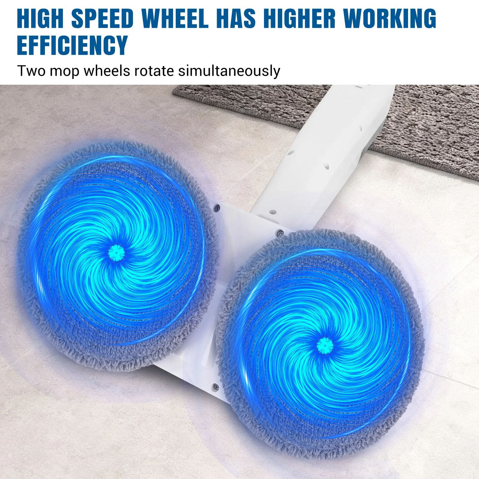 Electric Cordless Spin Mop Cleaner Automatic 2 in 1 Wet & Dry Home Cleaner Car Glass Ceiling Door Windows floor scrubber machine