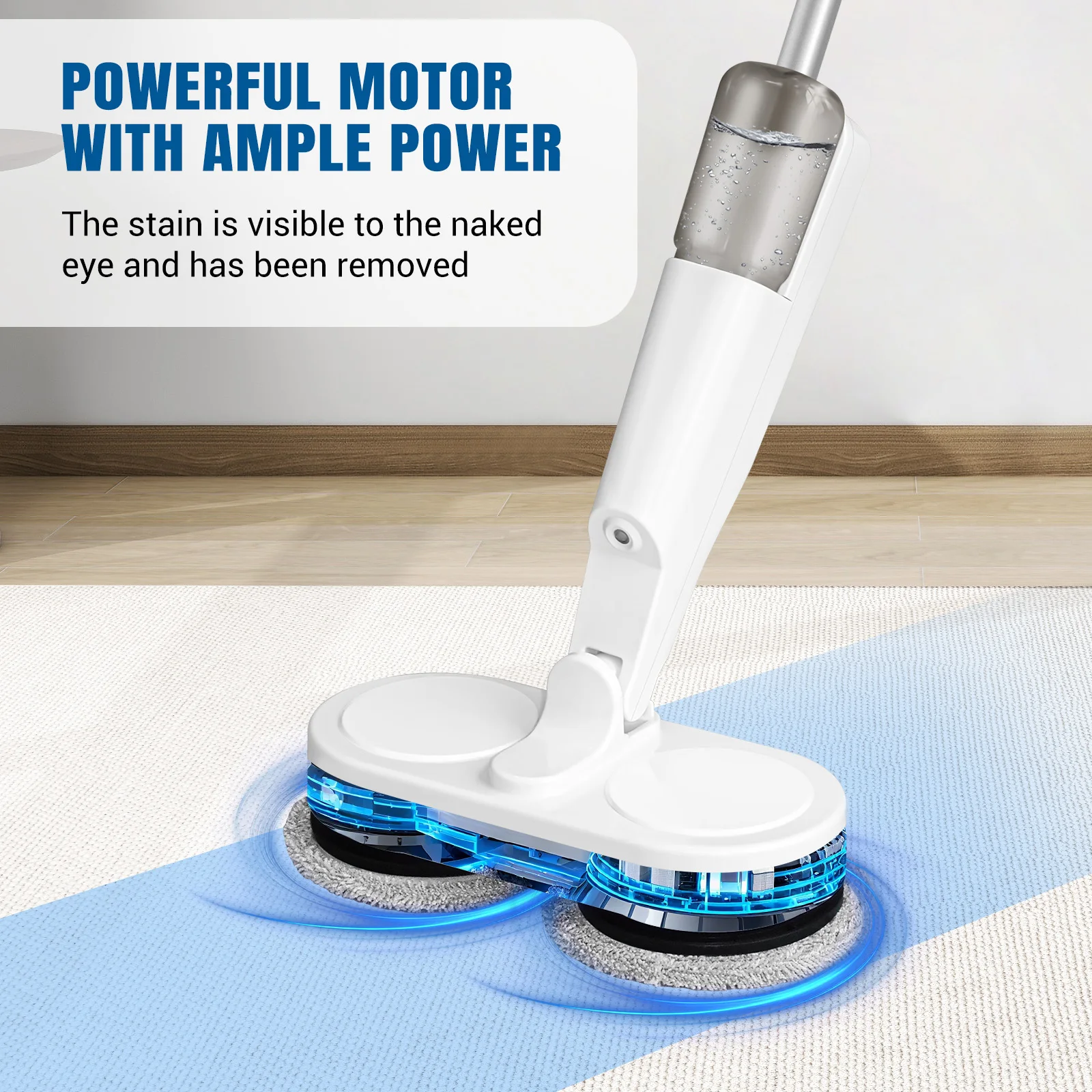 Electric Cordless Spin Mop Cleaner Automatic 2 in 1 Wet & Dry Home Cleaner Car Glass Ceiling Door Windows floor scrubber machine