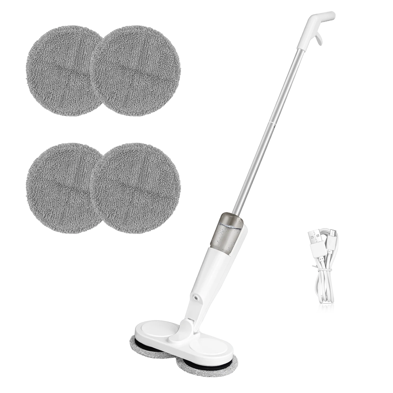 Electric Cordless Spin Mop Cleaner Automatic 2 in 1 Wet & Dry Home Cleaner Car Glass Ceiling Door Windows floor scrubber machine