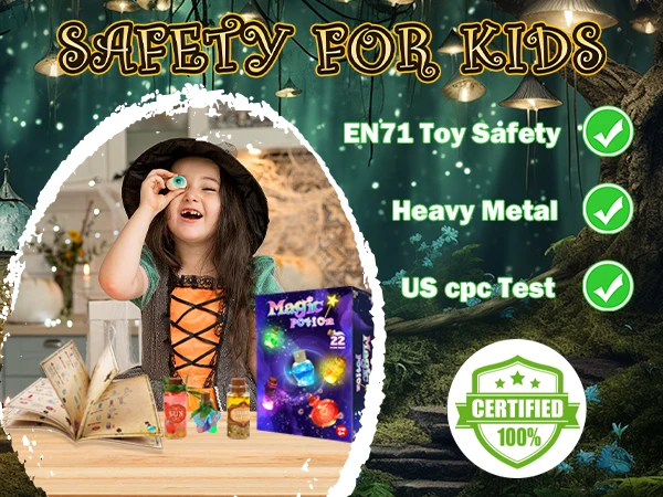 DIY Fairy Magical Potions Kit Horror Halloween Christmas Gifts Witches' Magical Color Changing Freezing Potions Art Craft Kit