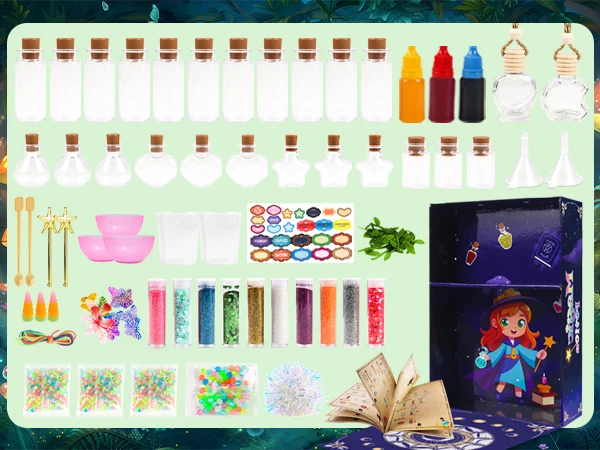 DIY Fairy Magical Potions Kit Horror Halloween Christmas Gifts Witches' Magical Color Changing Freezing Potions Art Craft Kit
