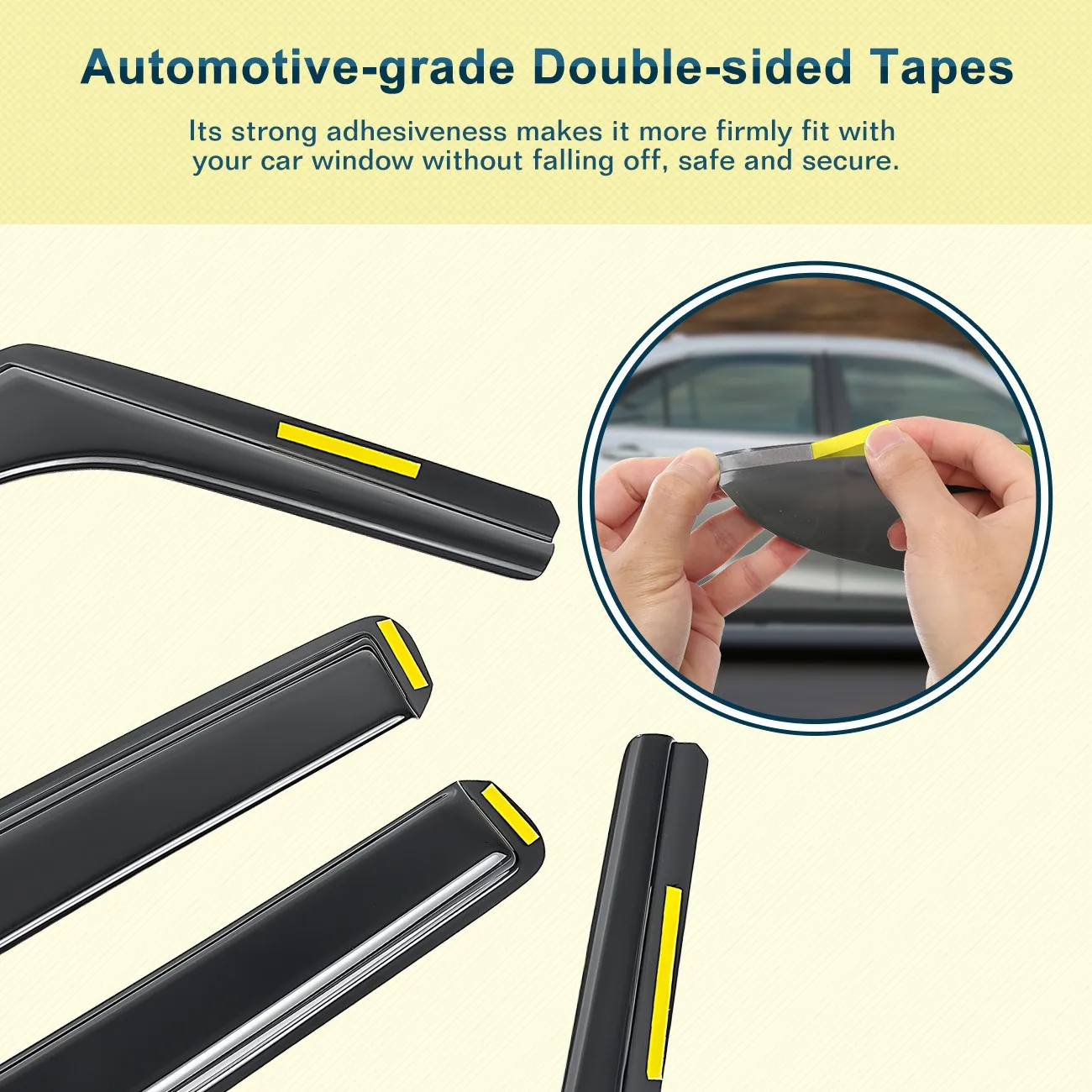 4pcs Wind Deflectors Tinted For Renault Clio MK4 2012-2019 5-Door Hatchback UK