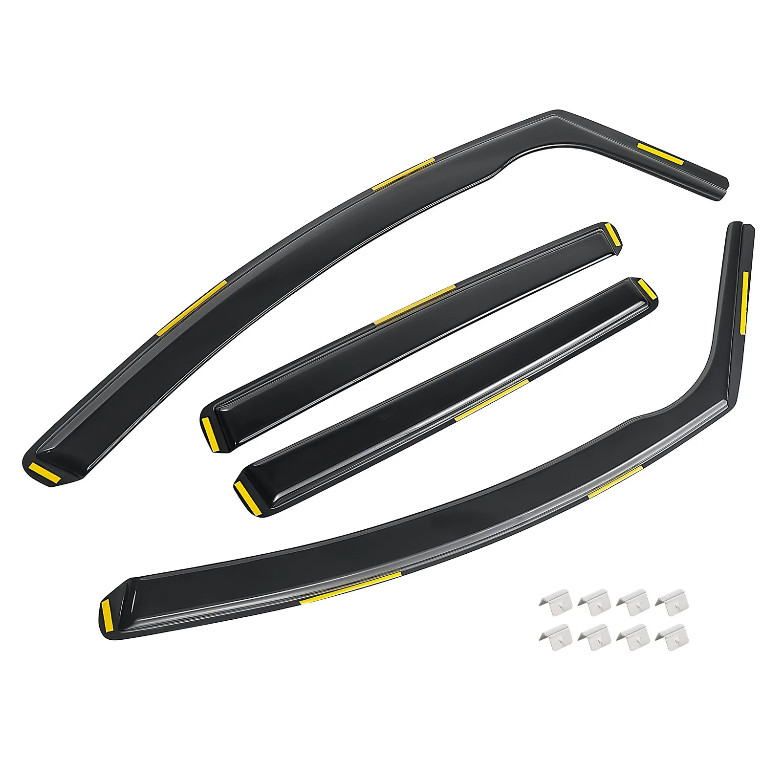 4pcs Wind Deflectors Tinted For Renault Clio MK4 2012-2019 5-Door Hatchback UK