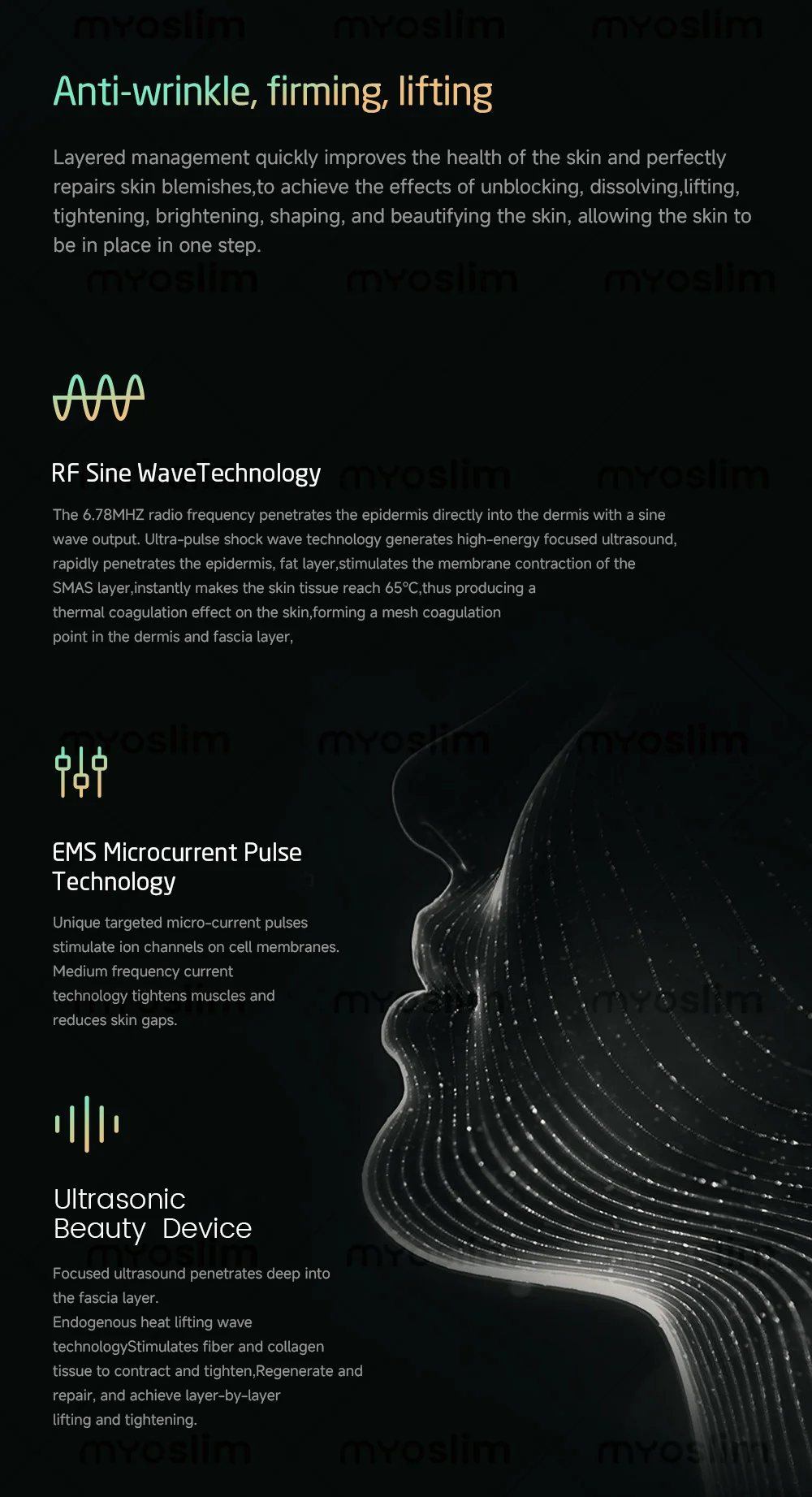 Portable 360 Max Hiifu Rf 3-in-1 Lift Facial Lift Body Lift Skin Firming Anti-aging Skin Rejuvenation Firming Machine Salon