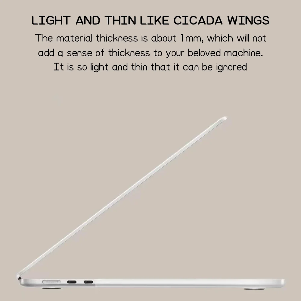 Laptop Cases For MacBook Air 15 Case M4 2025 A3241 Pro 13 A1706 A1708 M1 Macbook Air 15.3 Inch 2024 M3 A2941 M2 2023 A3114 Shell