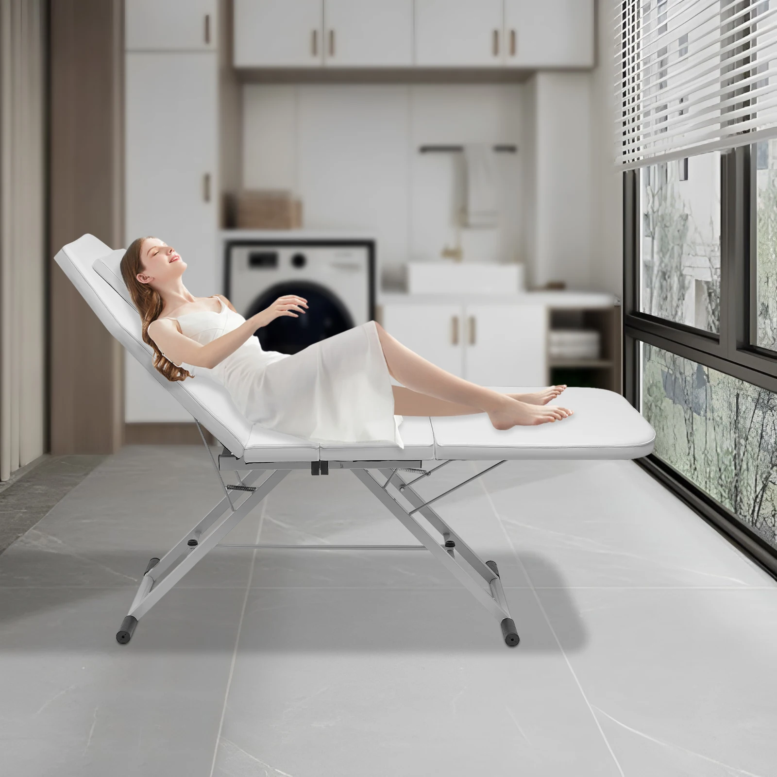 Beauty Bed Professional Massage Bed Foldable 250kg Salon Beauty Recliner for Spa & Salon Comfort