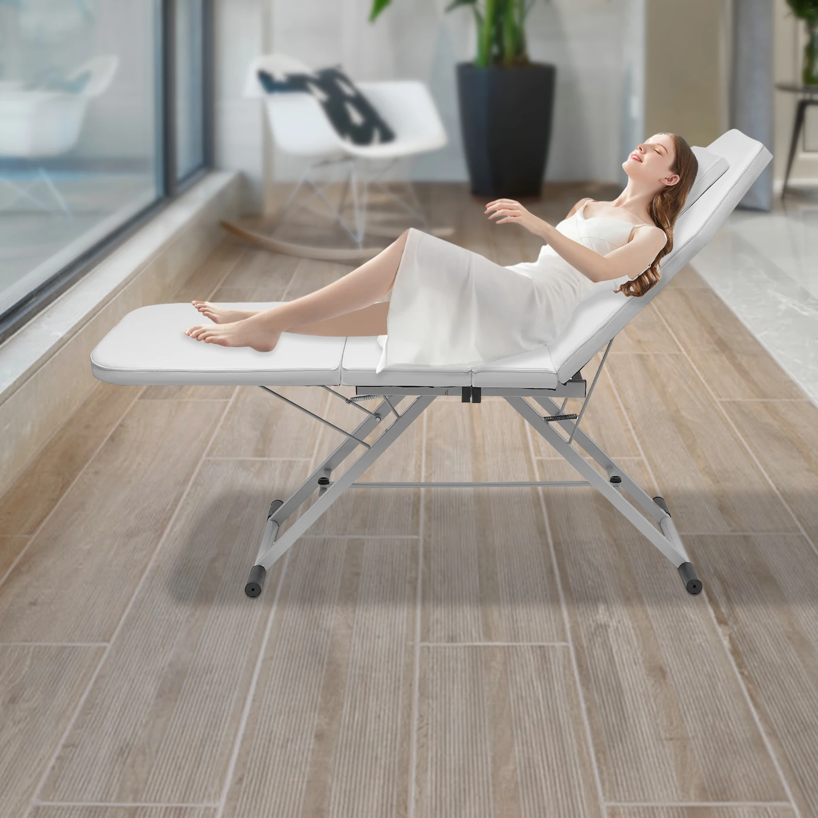 Beauty Bed Professional Massage Bed Foldable 250kg Salon Beauty Recliner for Spa & Salon Comfort