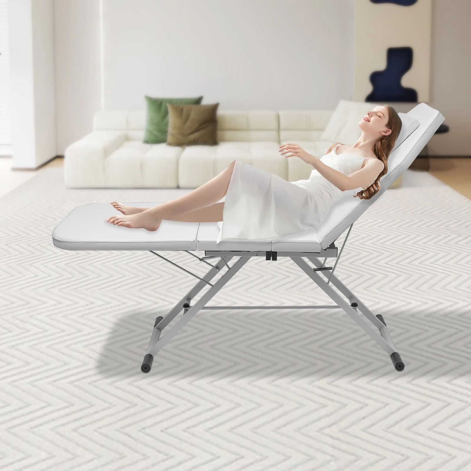 Beauty Bed Professional Massage Bed Foldable 250kg Salon Beauty Recliner for Spa & Salon Comfort