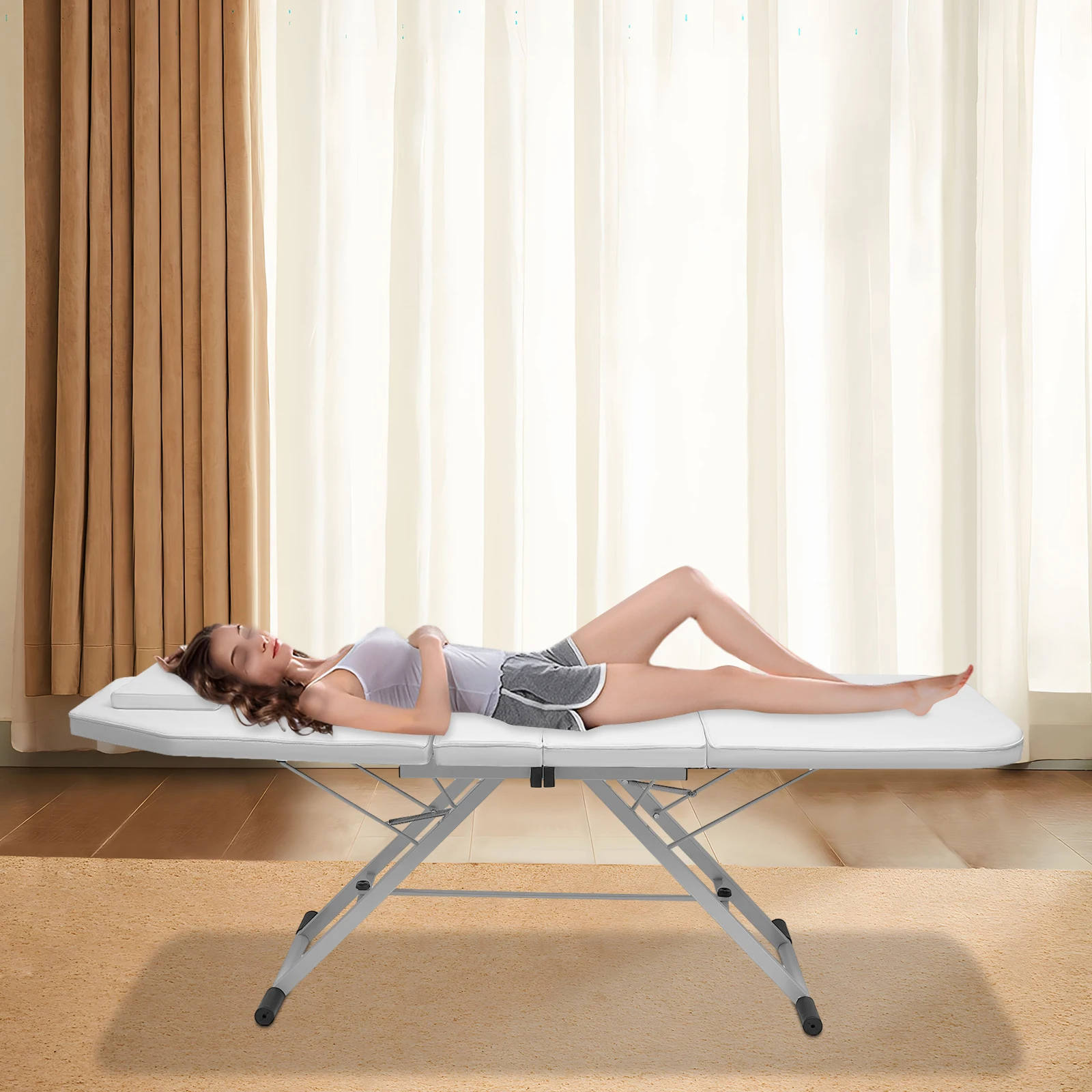 Beauty Bed Professional Massage Bed Foldable 250kg Salon Beauty Recliner for Spa & Salon Comfort