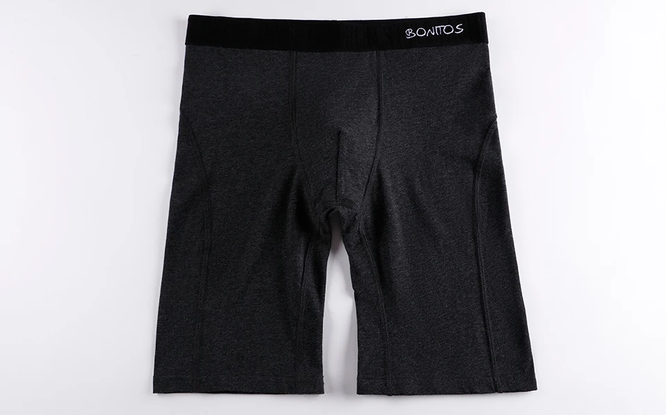 BONITOS Men Boxers Long Leg Man Underwear Soft Men Underpants Natural Cotton Sexy Boxer Shorts Top Brand Long Men's Panties