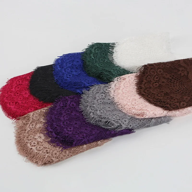 3 Yards 9.5cm 10 Colors Flower Embroidered Lace Fabric Trim Ribbons for DIY Sewing Handmade Materials Garment Accessories