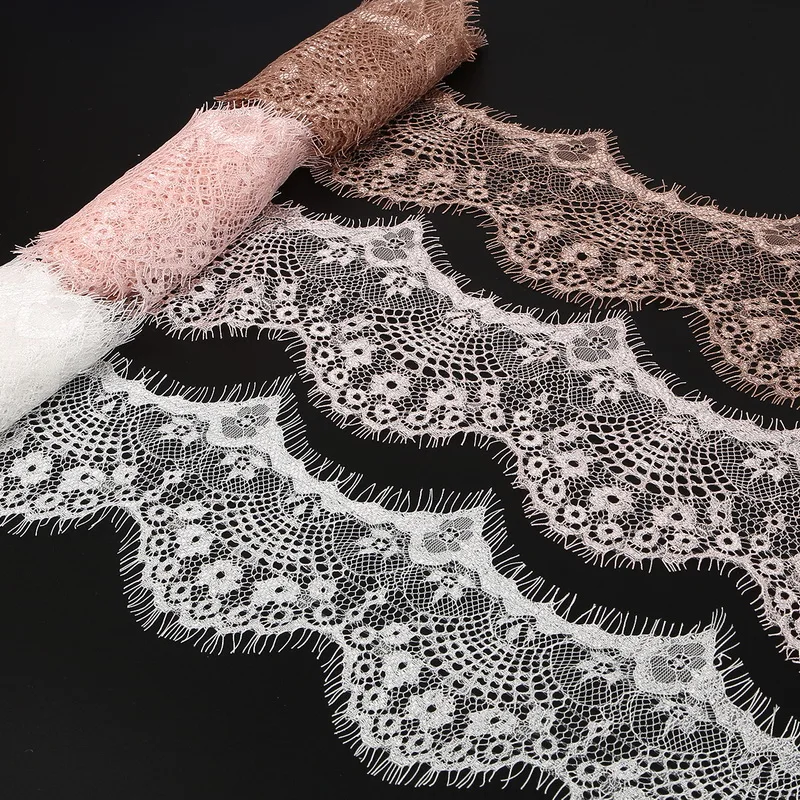 3 Yards 9.5cm 10 Colors Flower Embroidered Lace Fabric Trim Ribbons for DIY Sewing Handmade Materials Garment Accessories