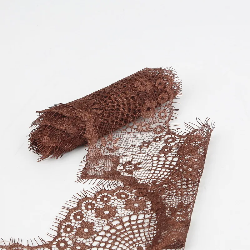 3 Yards 9.5cm 10 Colors Flower Embroidered Lace Fabric Trim Ribbons for DIY Sewing Handmade Materials Garment Accessories