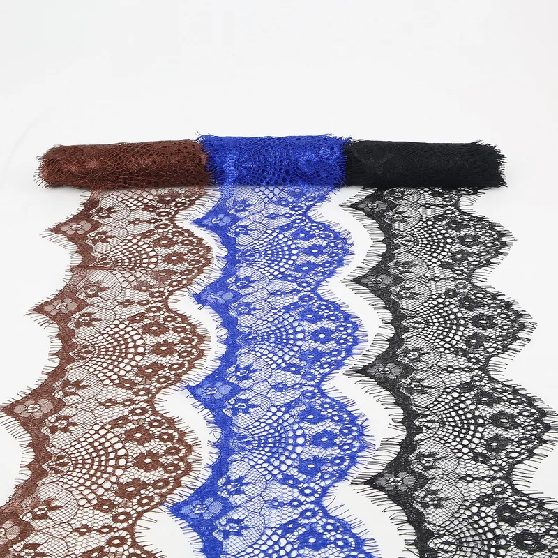 3 Yards 9.5cm 10 Colors Flower Embroidered Lace Fabric Trim Ribbons for DIY Sewing Handmade Materials Garment Accessories