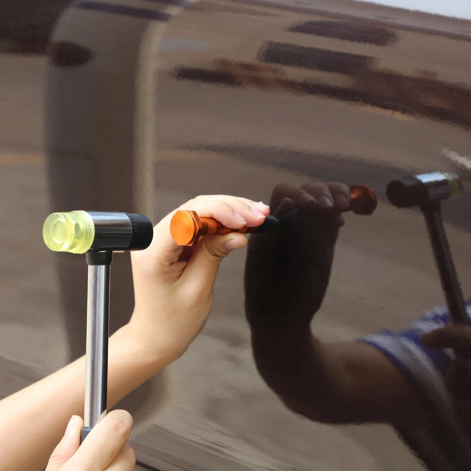 Super PDR Professional Dent Repair Tool Paint-free Dent Repair Tool Car Hail Dent Removal Kit Suction Cup Dent Puller Tool Set