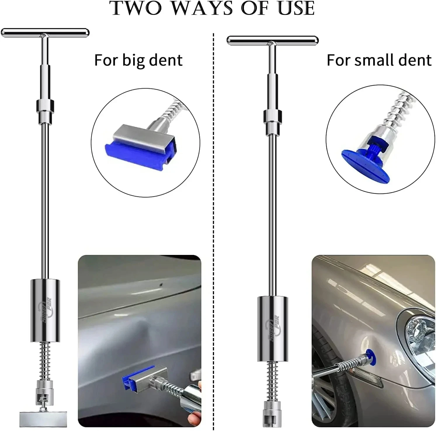 Super PDR Professional Dent Repair Tool Paint-free Dent Repair Tool Car Hail Dent Removal Kit Suction Cup Dent Puller Tool Set