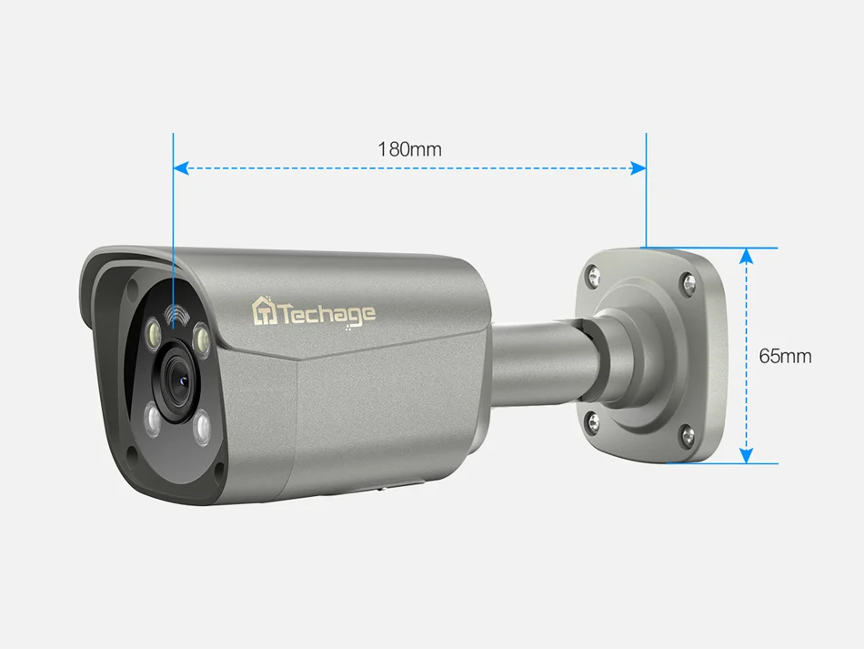 8.0MP Onvif POE bullet 3.6MM Lens Face detection waterproof full color night vision two way audio Xmeye