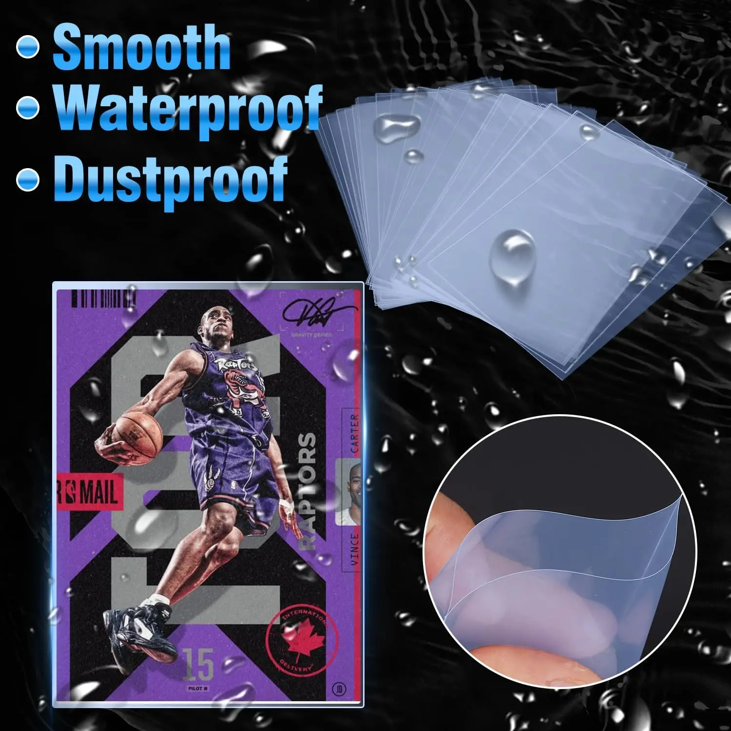 200 Pack Penny Card Sleeves Transparent Trading Collect Protector Sleeve Holder For Football Yugioh Baseball Sports Game Card