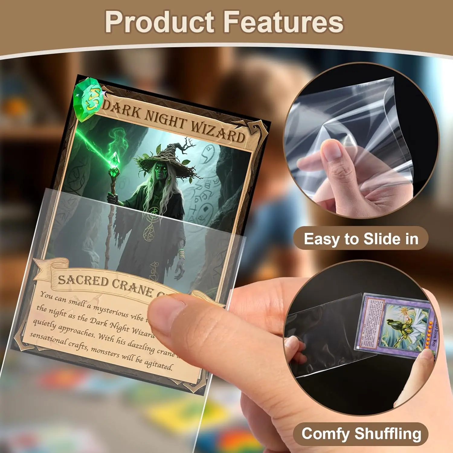 200 Pack Penny Card Sleeves Transparent Trading Collect Protector Sleeve Holder For Football Yugioh Baseball Sports Game Card