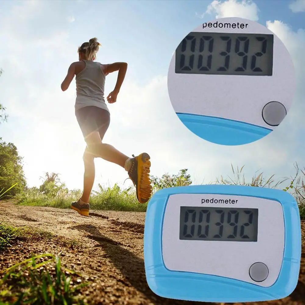 Pedometer for Walking Portable Sports Walk Meter Senior Steps Counter for Sports Running Training Hiking Backpacking Travel