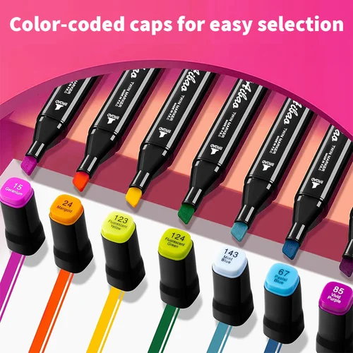 80/120/168 Colours Dual-Tip Alcohol Markers Set With Stand, Permanent Alcohol Marker Pens For Adults Artists, Permanent Art Mark