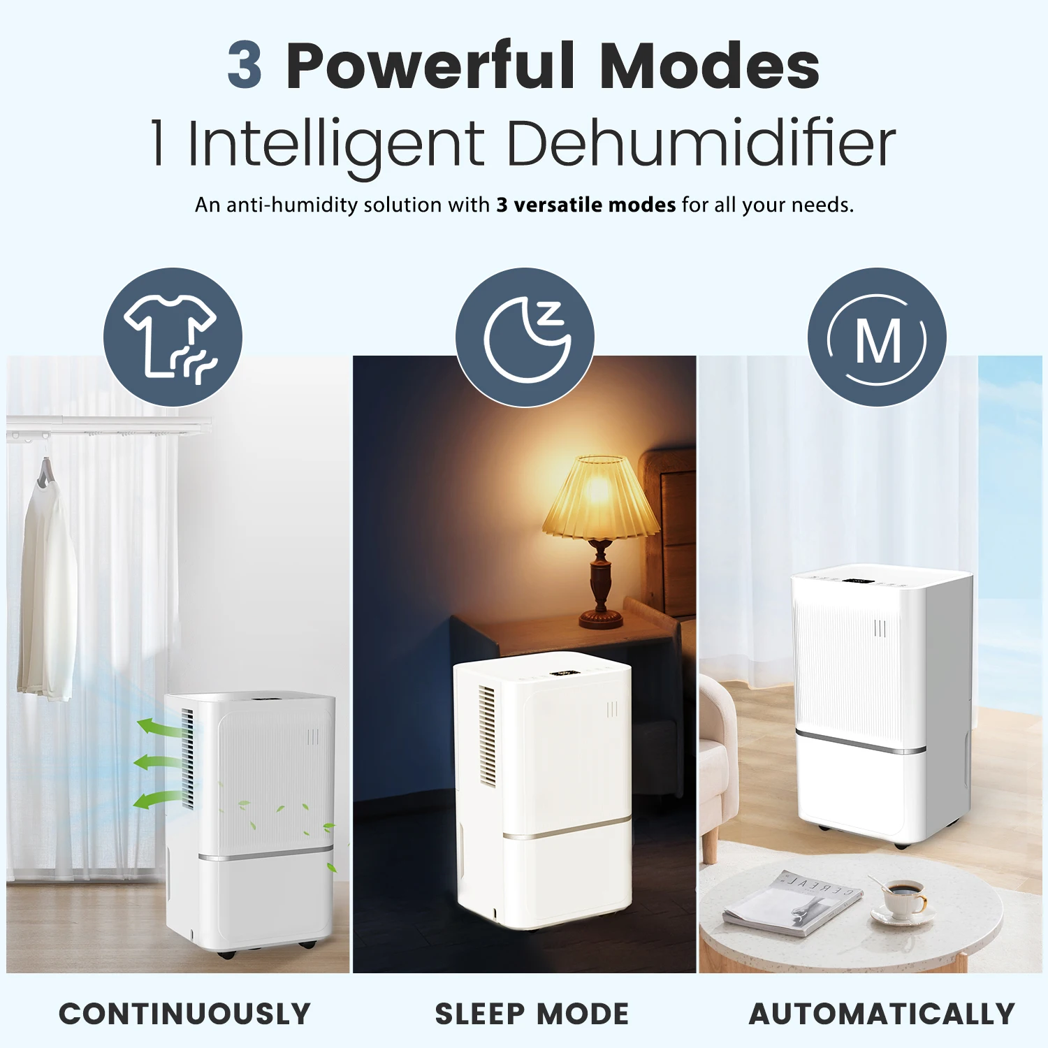 OYAJIA 14L Dehumidifier For Mould and Moisture Extraction Quiet 36dB Home