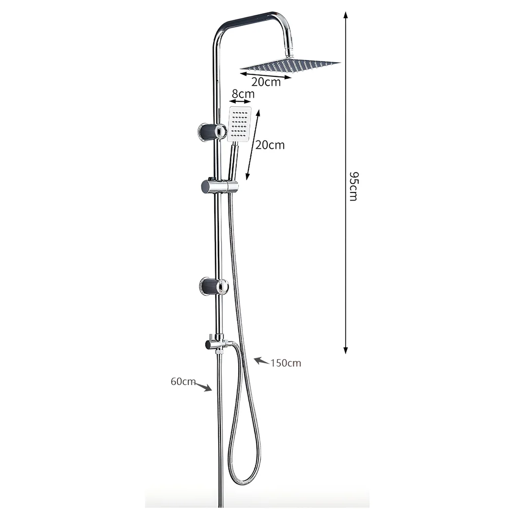 Bathroom Shower Faucet Set Shower System Set Hot Cold Showers Mixer Rainfall Shower Bathroom Accessories