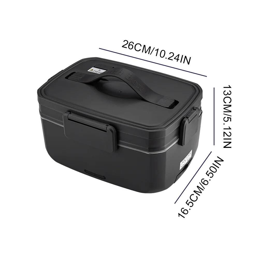 Electric Lunch Box 3.0L Food Warmer No Water Portable Food Leak Proof Heated Lunch Box For Car Home Office Work Lunch Heater