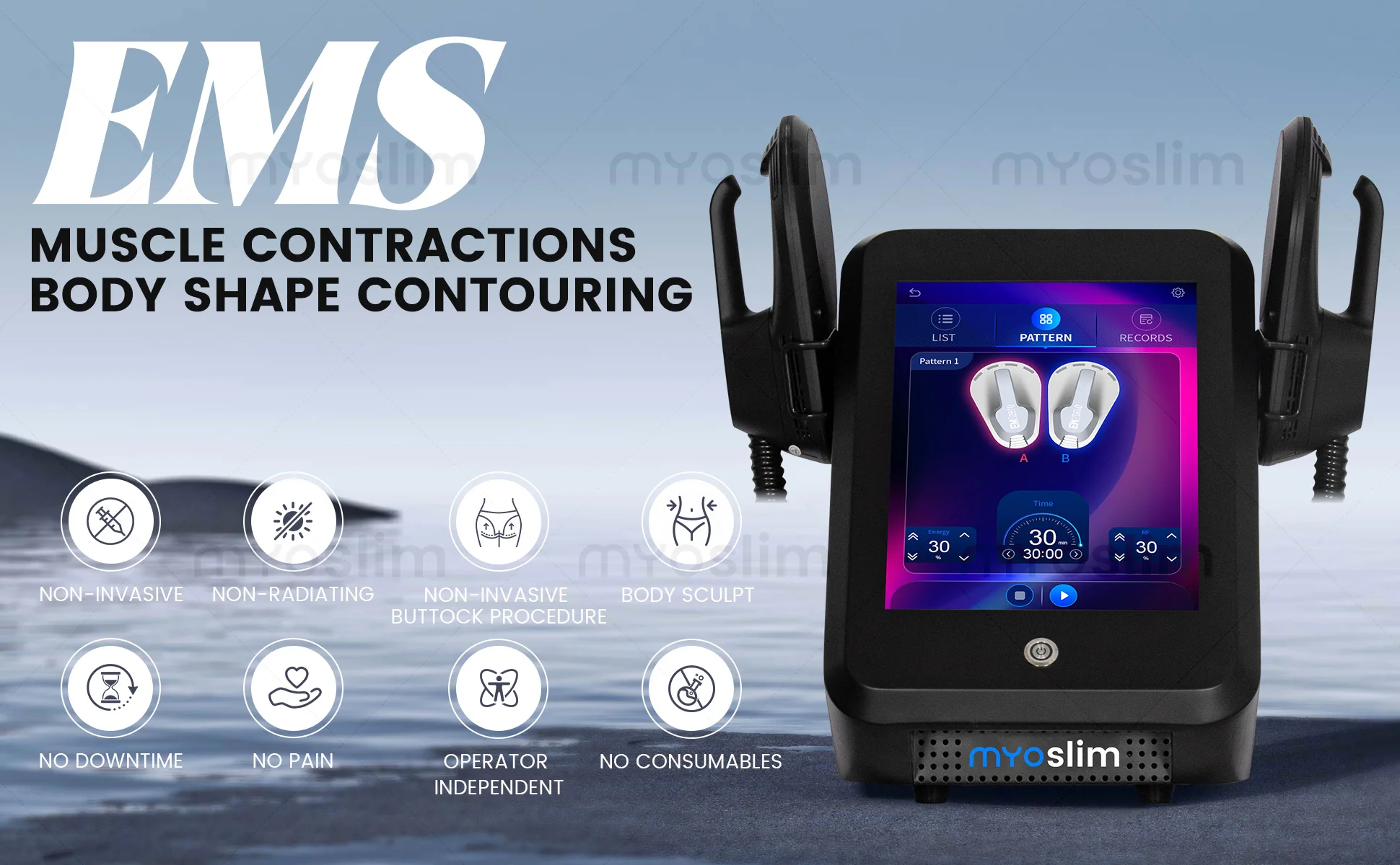 EMS NEO 15 Tesla RF Professional Body Sculpt 6500W Myosilm EMS Machine ABS Muscle Stimulator Myosilm Body Sculpting Machine PRO