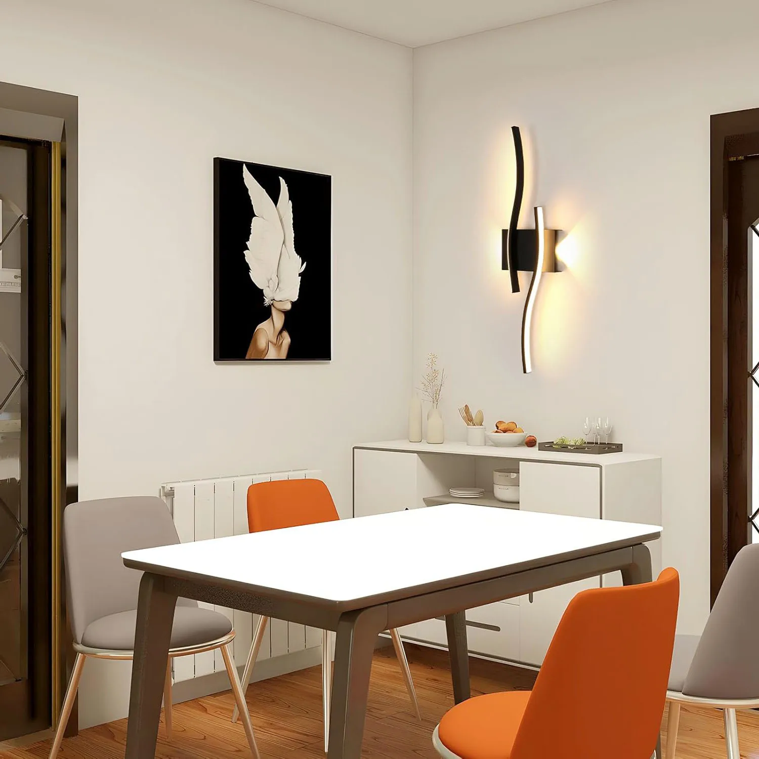Wall Sconce Light Indoor,Creatively Modern LED Wall Lamp 27W 3000LM,Warm White 3000K,For Hallway Dining Room Staircase