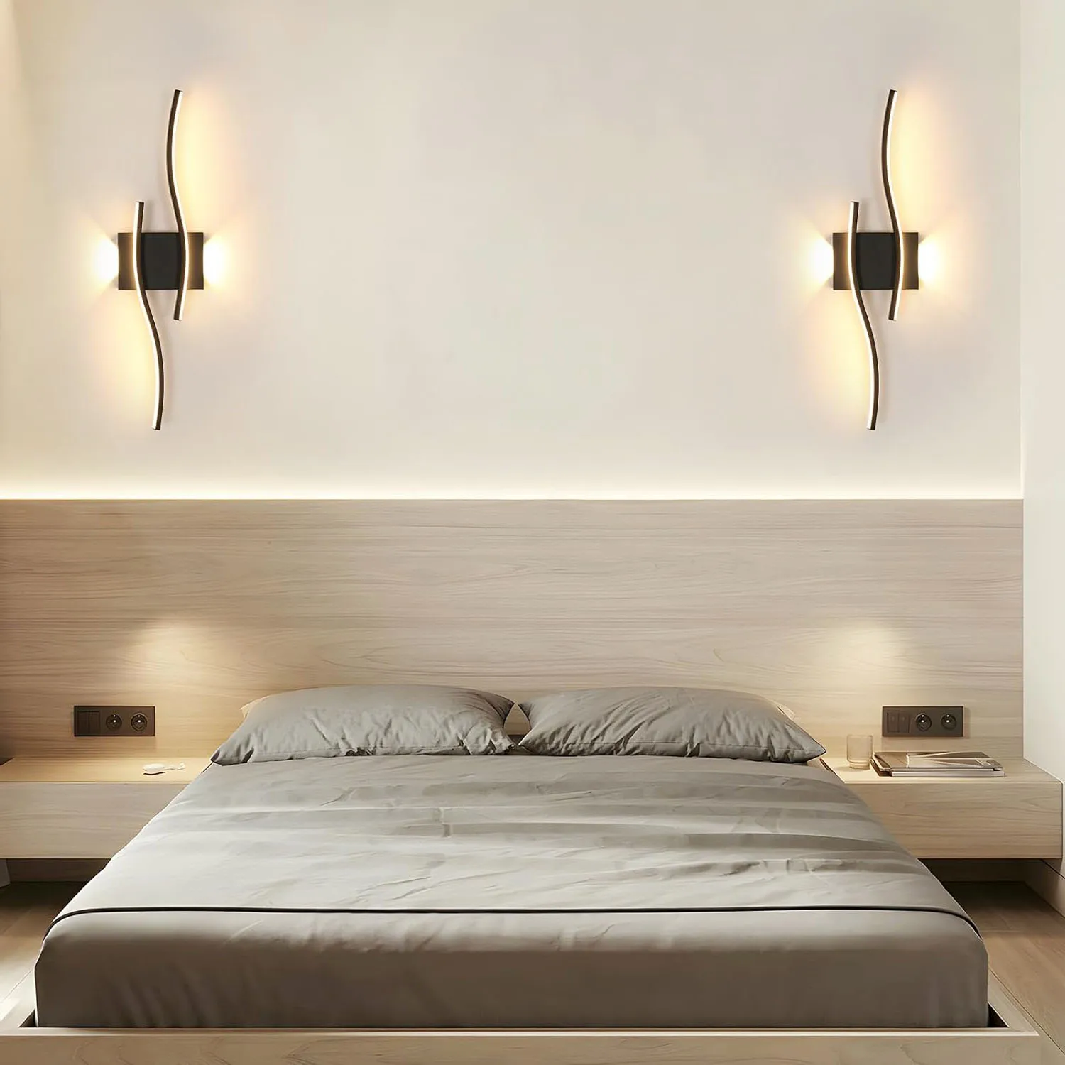 Wall Sconce Light Indoor,Creatively Modern LED Wall Lamp 27W 3000LM,Warm White 3000K,For Hallway Dining Room Staircase