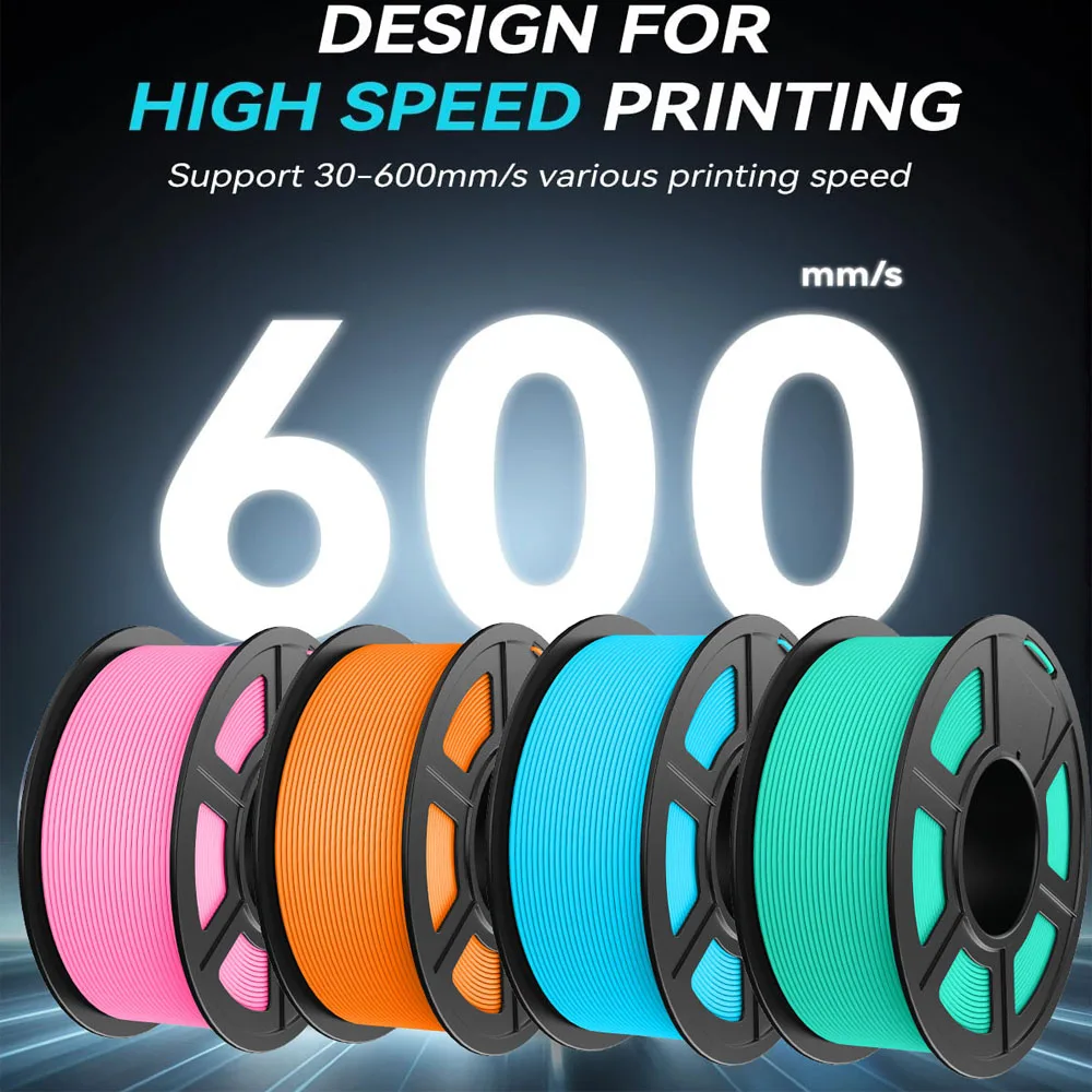 JAYO High Speed Matte PLA /HS Matte PETG 3D Filament 1.75mm 600mm/s Print Range High Flow Speedy PETG 3D Printer Filament for 3D