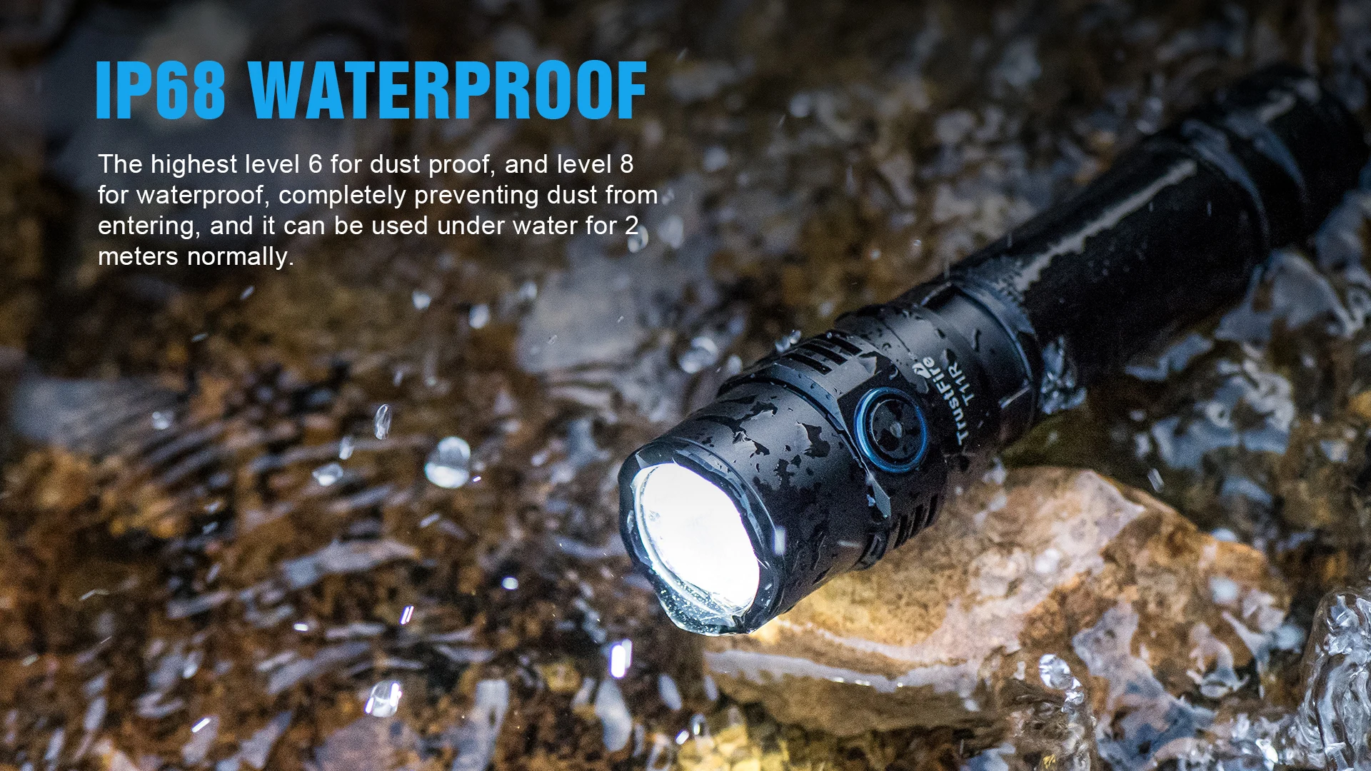Trustfire T11R Tactical Led Flashlights 18650 High Power Lamp 1800 Lumen Powerful Type C USB Rechargeable Torch Lamp Dual Switch
