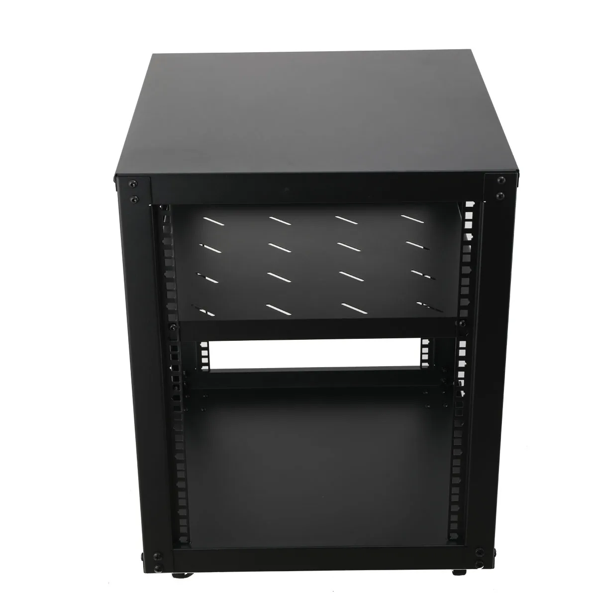 Open Frame Server Rack Floor Standing or Wall Mounted with Adjustable Depth for Microdata Center Office Use