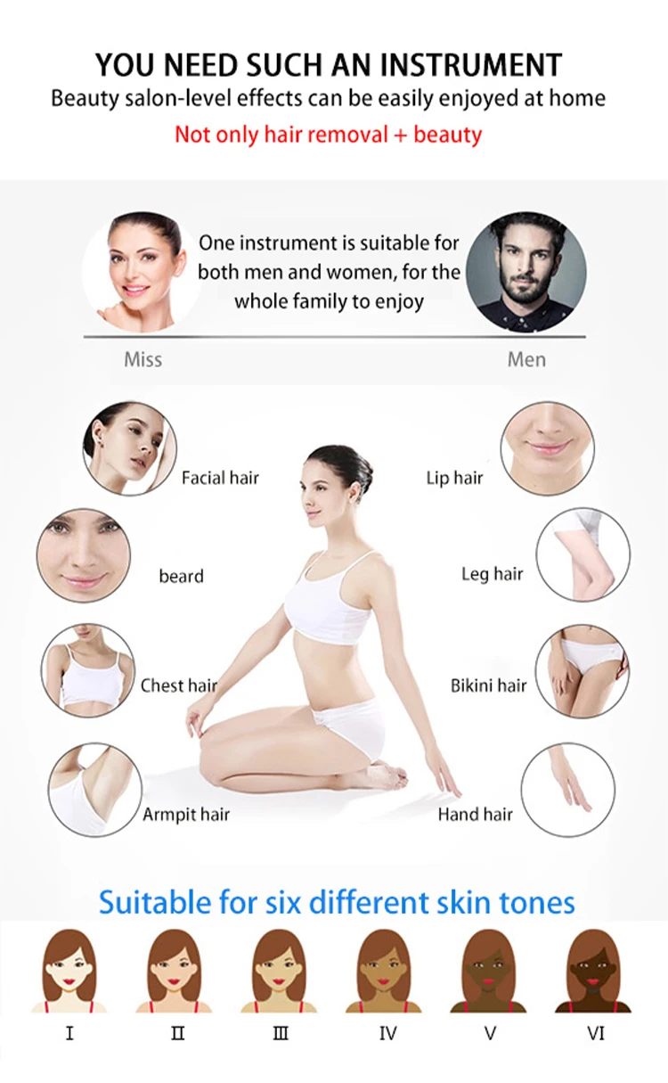 4000W Titanium Diode Laser Epilator Permanent Hair Removal Professional Laser 3 Wavelength 755 808 1064nm Painless Hair Removal