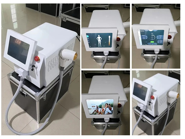 4000W Titanium Diode Laser Epilator Permanent Hair Removal Professional Laser 3 Wavelength 755 808 1064nm Painless Hair Removal