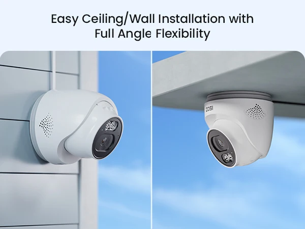 ZOSI 8CH 4MP HD 2.5K PoE Home Security Camera System 8CH 5MP 3K NVR 4MP(1440p) Dome IP Surveillance Cameras Kit Outdoor Indoor