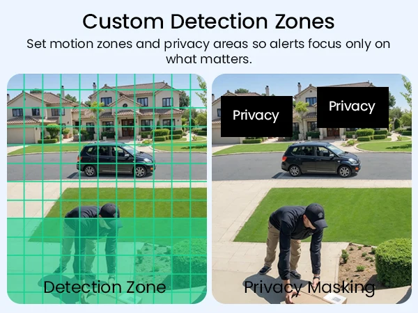 ZOSI 8CH 4MP HD 2.5K PoE Home Security Camera System 8CH 5MP 3K NVR 4MP(1440p) Dome IP Surveillance Cameras Kit Outdoor Indoor