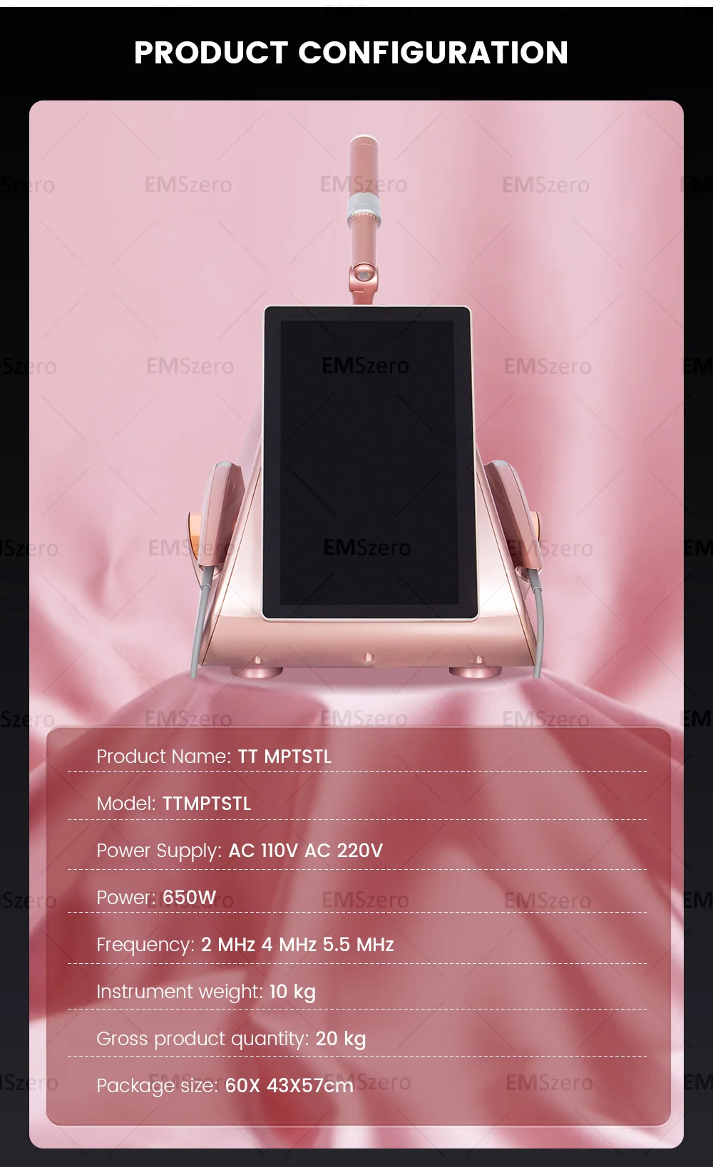 Professional Portable 13.3 "TT Double lift Facial Lift Body lift Skin Firming Anti-aging Skin Rejuvenation Firming Machine