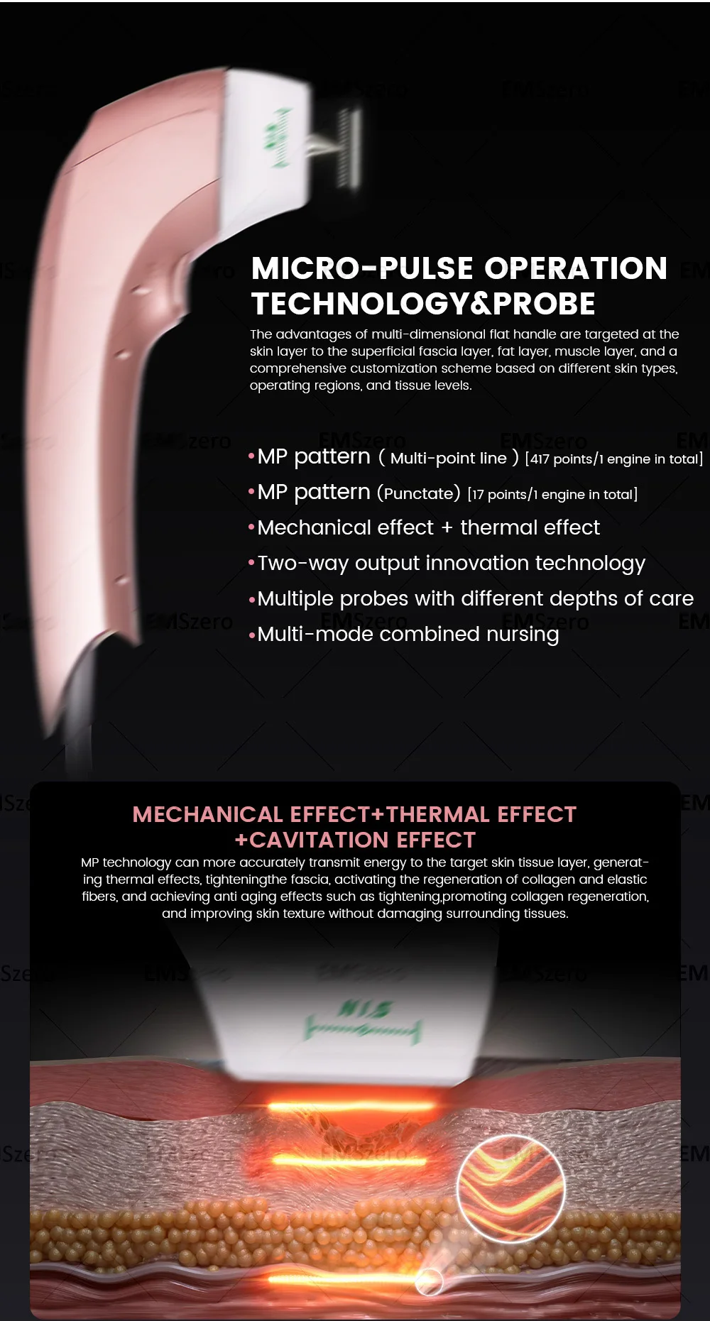 Professional Portable 13.3 "TT Double lift Facial Lift Body lift Skin Firming Anti-aging Skin Rejuvenation Firming Machine