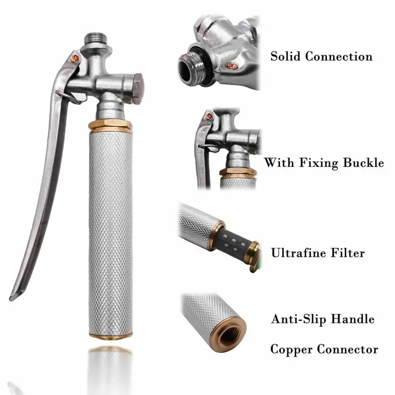 Stainless Steel Spray Handle Trigger Press Switch With Filter For Electric Spraying Hand Sprayer Garden Agricultural Accessories