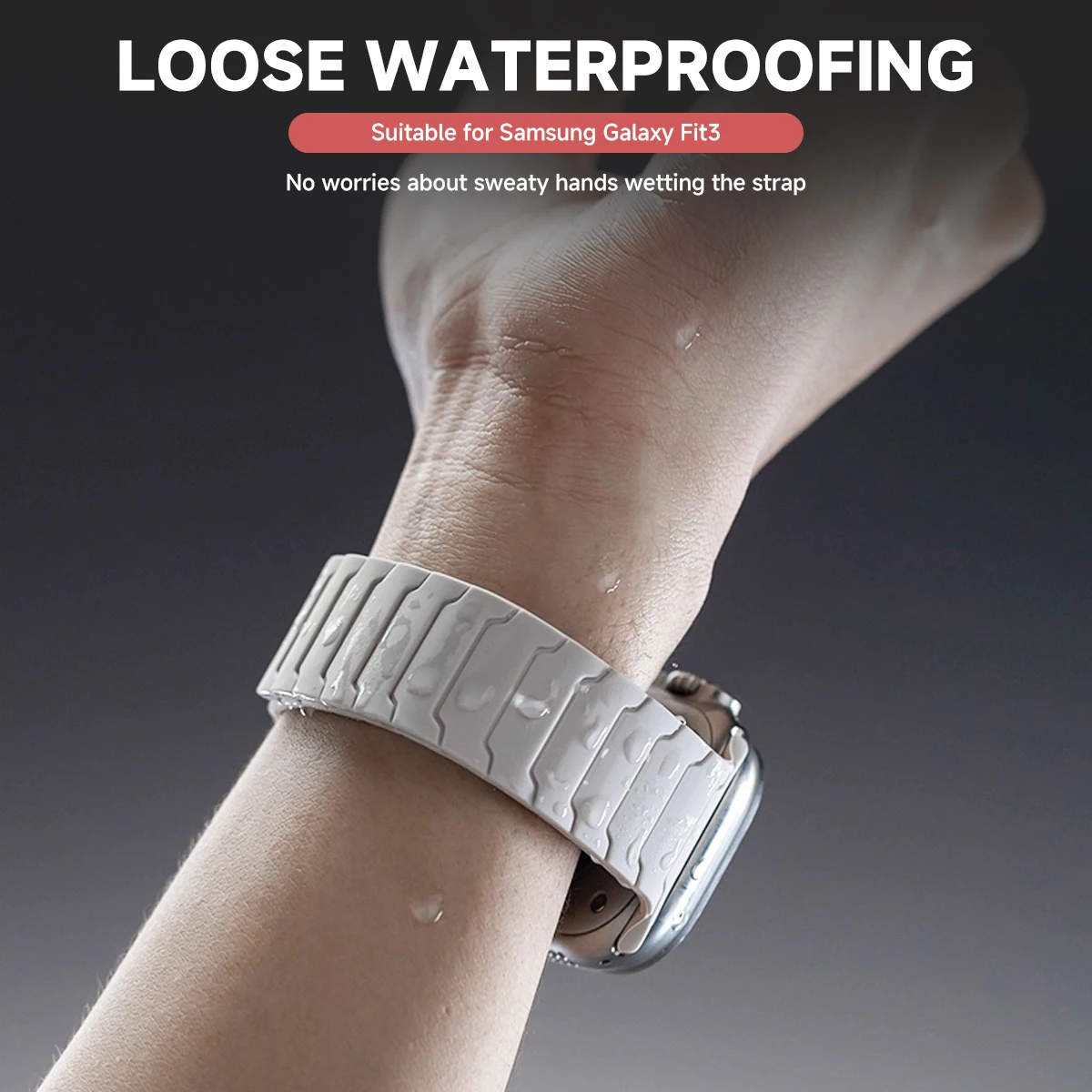 NEW Magnetic Strap For Samsung Galaxy Fit 3 Silicone Adjustable Watch Band For Samsung Galaxy Fit 3 Smart Bracelet Wristband