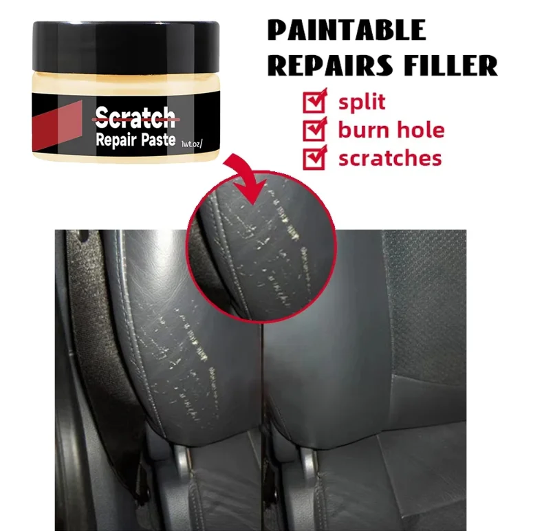 Car Plastic Refurbishment Agent, Leather Repair & Trim Polishing Wax, Anti-Aging & Scratch Elimination for Tires