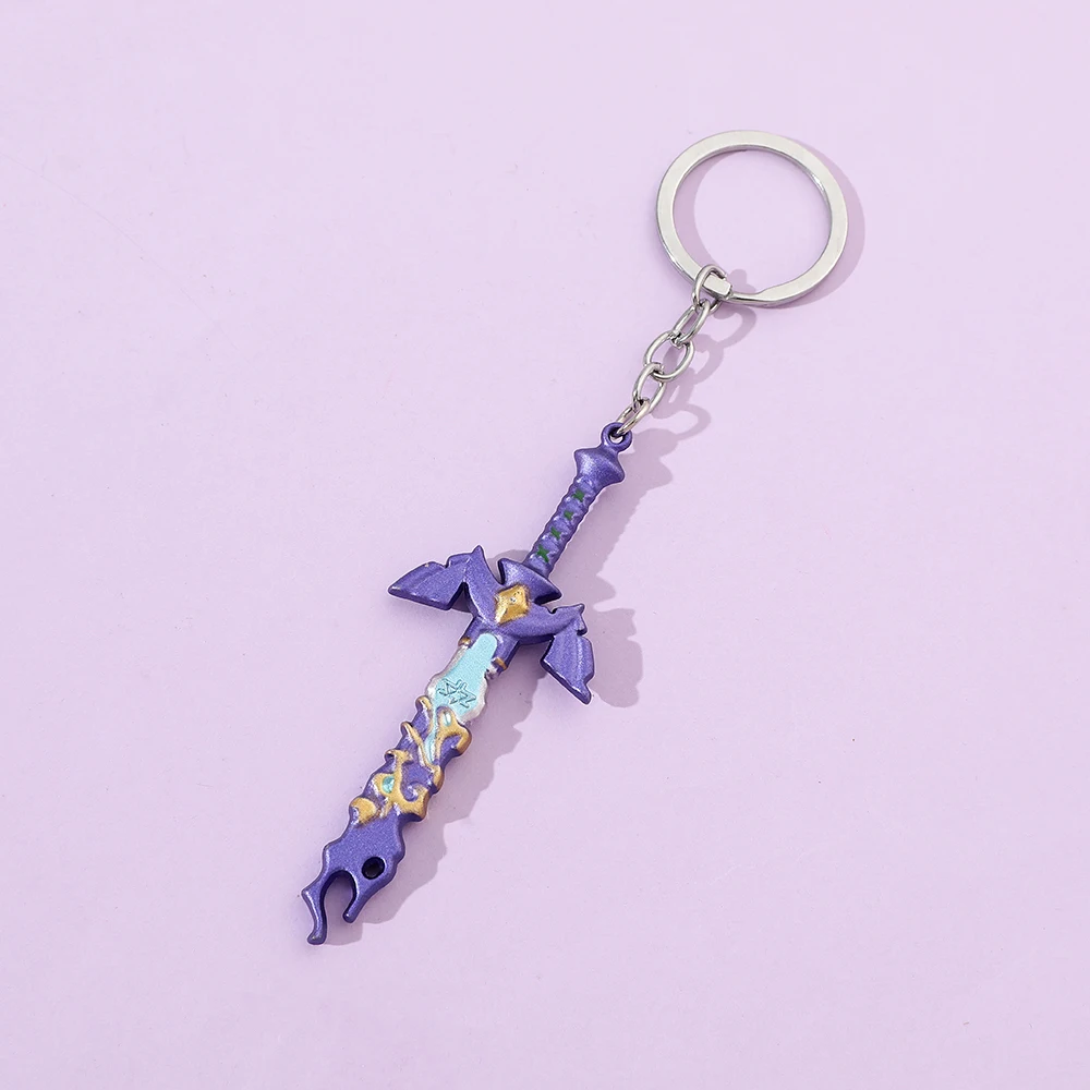 Game The Legend of Keychain Master Sword Metal Model Men Accessories Pendant Fashion Toys Gifts