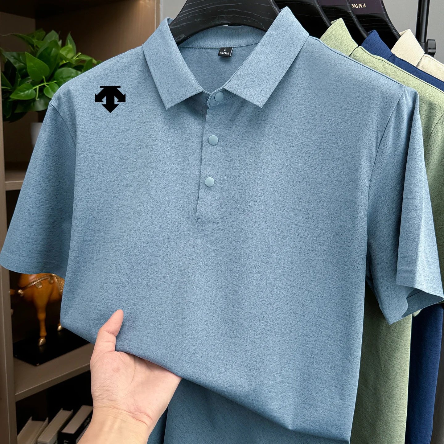Designer's summer new men short sleeve business casual comfortable sports polo shirt exquisite brand best-selling embroidery top
